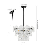 Boyle 6-Light Dimmable Tiered Chandelier