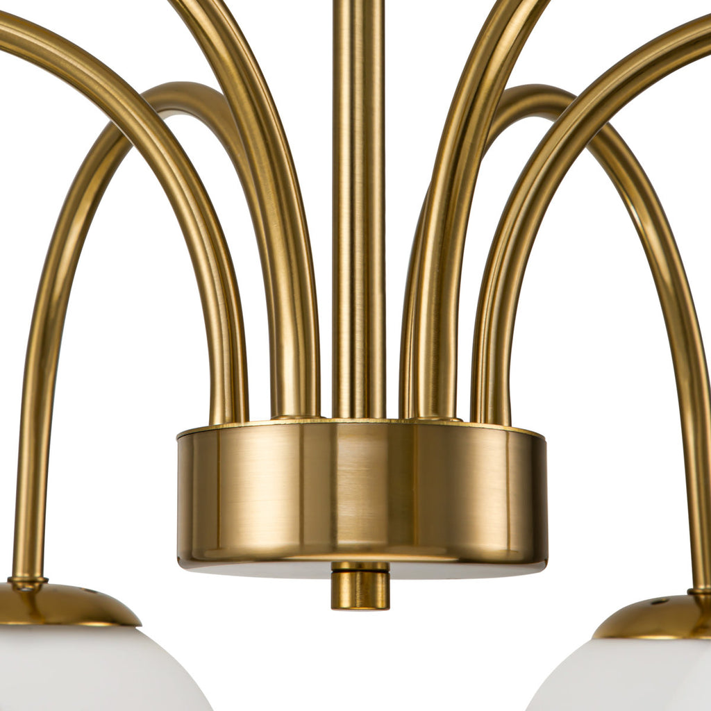 Bradrick 6-Light Modern Glass Bubble Chandelier