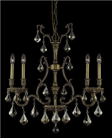 ZC121-9604D26FG-GT/RC By Regency Lighting Monarch Collection 4 Light Chandeliers French Gold Finish