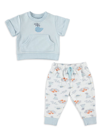 Pie Baby Infant Boy-2Pc Jogger Set- French Terry