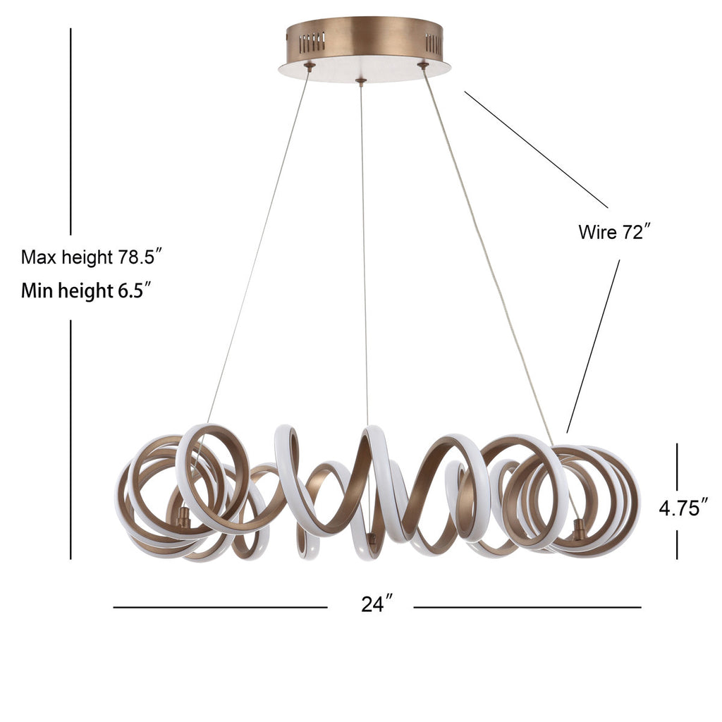 Calahan Dimmable LED Geometric Chandelier