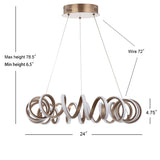 Calahan Dimmable LED Geometric Chandelier