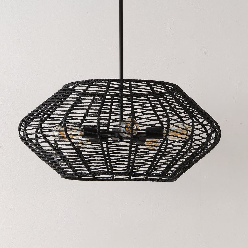 Coldagh 5-Light Dimmable Geometric Chandelier