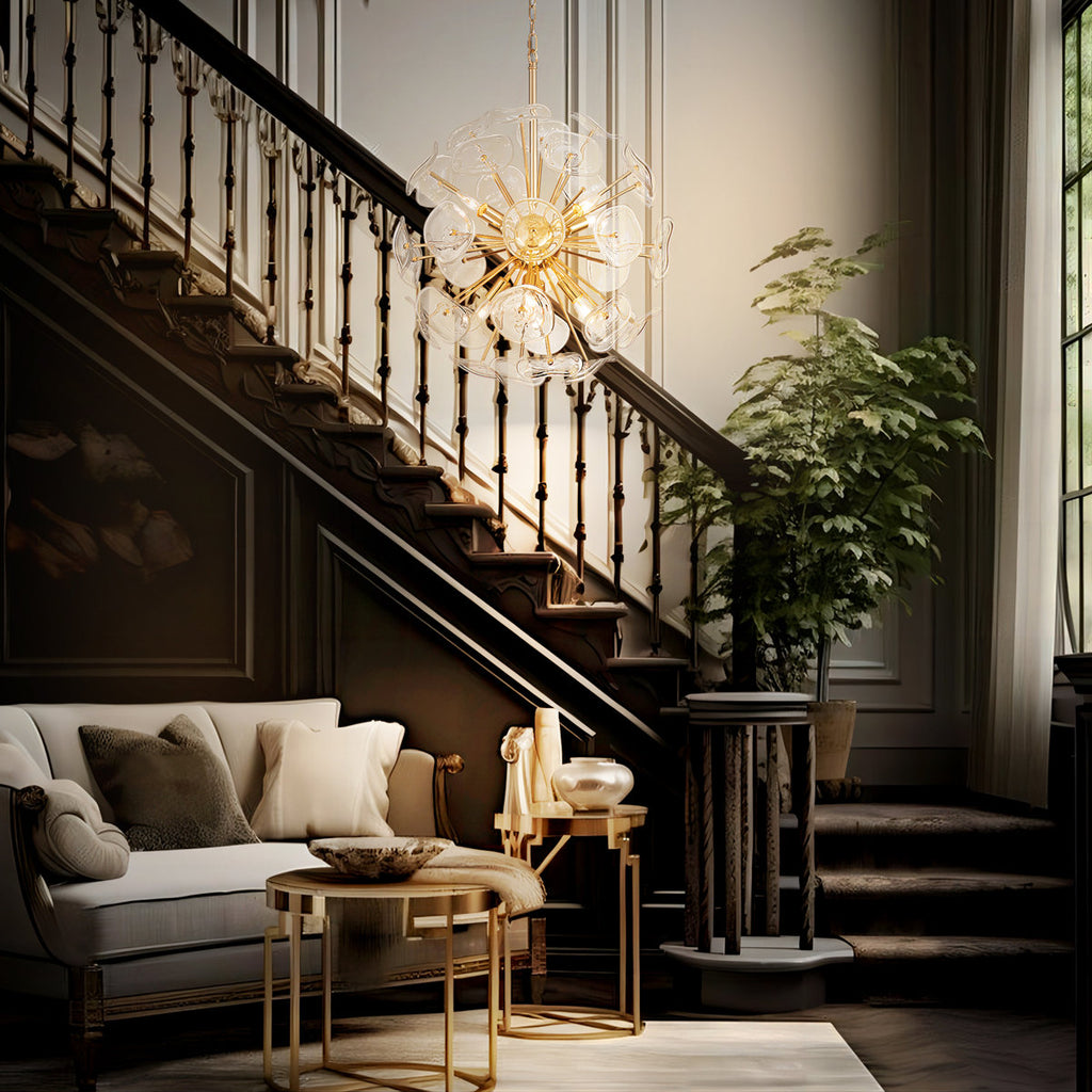 Colstrip 8-Light Iron Dimmable Sputnik Sphere Chandelier