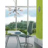 Dayton 10-Light Steel Dimmable Sputnik Sphere Chandelier