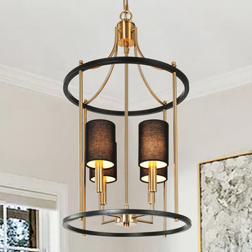 Delcho 4-Light Dimmable Chandelier