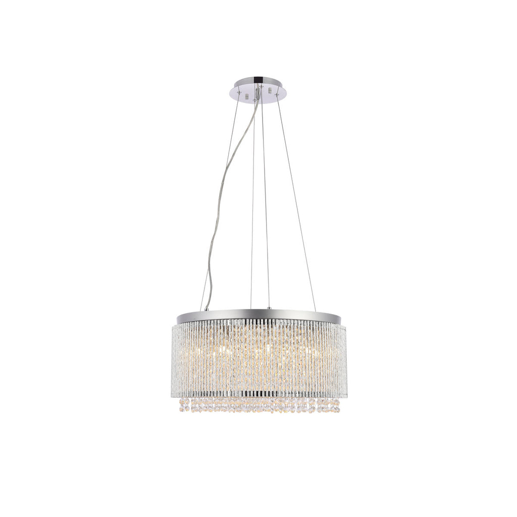 Downes 12-Light Dimmable Drum Chandelier
