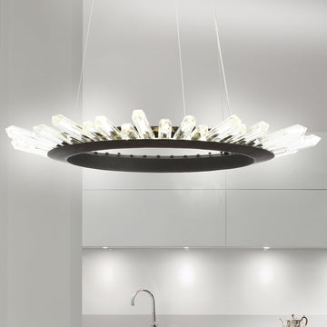 Ella LED Wagon Wheel Chandelier