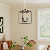 Ellis 4-Light Dimmable Lantern Square / Rectangle Chandelier