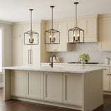 Ellis 4-Light Dimmable Lantern Square / Rectangle Chandelier