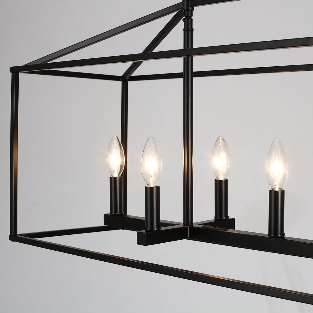 Entrekin 7-Light Dimmable Kitchen Island Square / Rectangle Chandelie