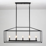 Entrekin 7-Light Dimmable Kitchen Island Square / Rectangle Chandelie
