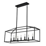 Entrekin 7-Light Dimmable Kitchen Island Square / Rectangle Chandelie
