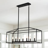Entrekin 7-Light Dimmable Kitchen Island Square / Rectangle Chandelie