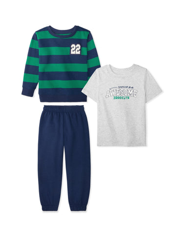 Baby & Toddler Boy 3-Piece Outfit Set