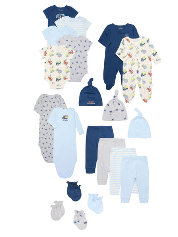 Newborn Baby Boys & Girls Cotton Gift Set, 20-Piece