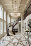 French Empire Crystal Chandelier Silver Finish 24X32