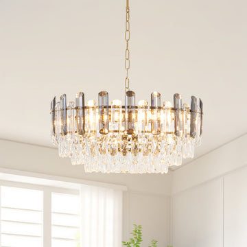 Goyette 8-Light Dimmable Tiered Chandelier with Adjustable Chain