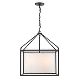 Hodder 5-Light Steel Dimmable Square Chandelier