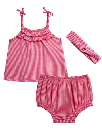 Baby Girls' Bloomer Short set with Headband
