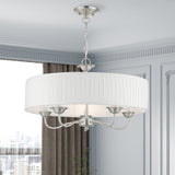 Lamotte 5-Light Dimmable Drum Chandelier
