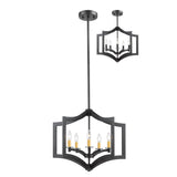 Lilou 5-Light Steel Dimmable Lantern Geometric Chandelier