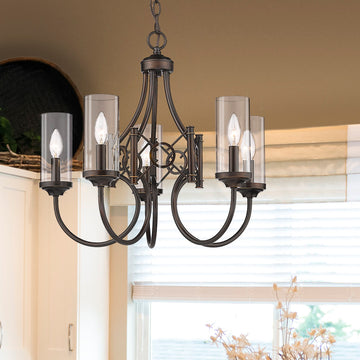 Littleville 5-Light Steel Dimmable Empire Chandelier