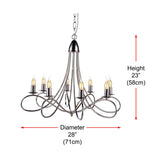 Macarthur 8-Light Dimmable Classic / Traditional Chandelier