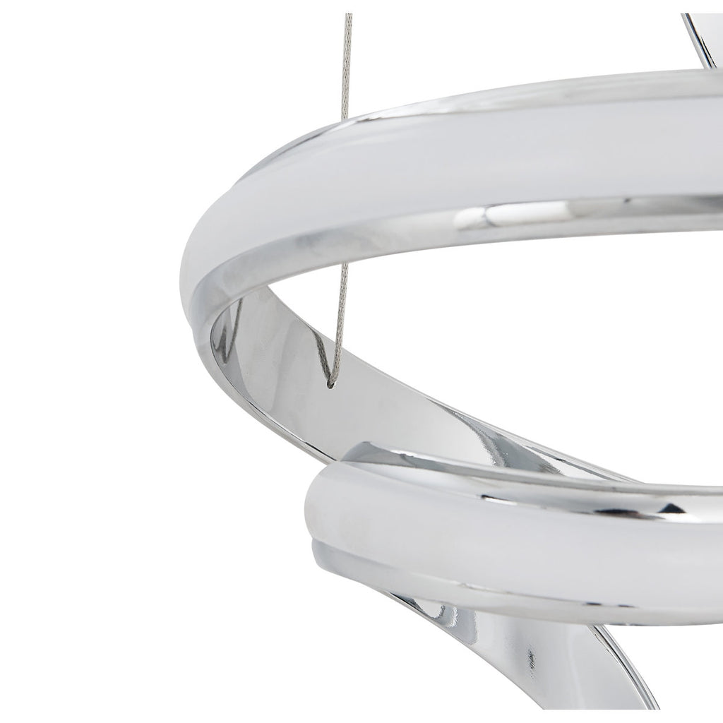 Midland 2-Light Dimmable LED Geometric Chandelier
