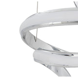 Midland 2-Light Dimmable LED Geometric Chandelier