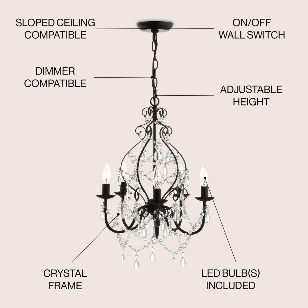 Minix 5-Light Dimmable Classic / Traditional Chandelier