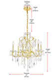 Monroe 6-Light Dimmable Classic / Traditional Chandelier