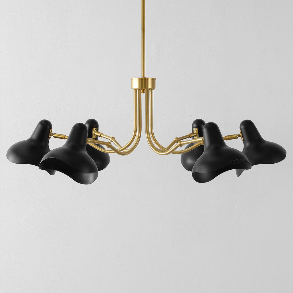 Muccio 6-Light Dimmable Modern Linear Chandelier