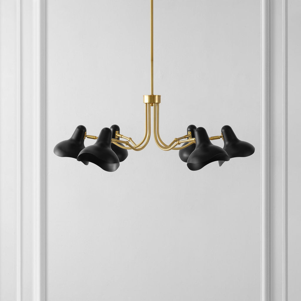 Muccio 6-Light Dimmable Modern Linear Chandelier
