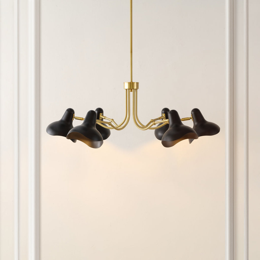 Muccio 6-Light Dimmable Modern Linear Chandelier