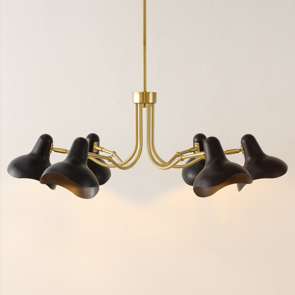 Muccio 6-Light Dimmable Modern Linear Chandelier