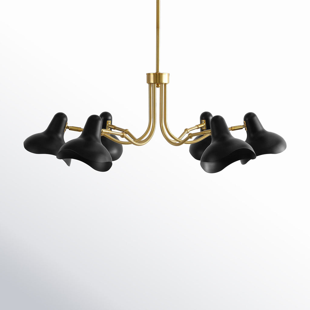 Muccio 6-Light Dimmable Modern Linear Chandelier
