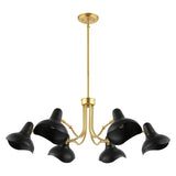 Muccio 6-Light Dimmable Modern Linear Chandelier