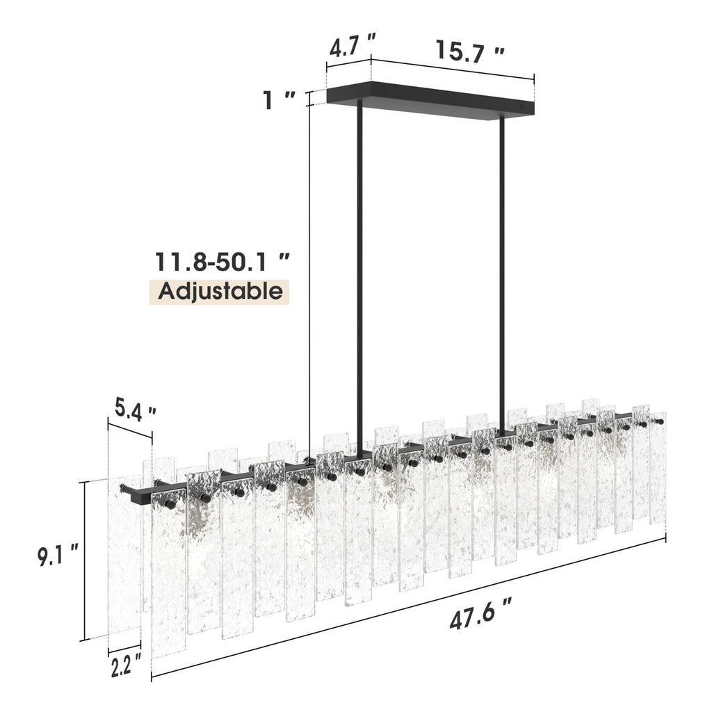 Myah 6-Light Square / Rectangle Chandelier