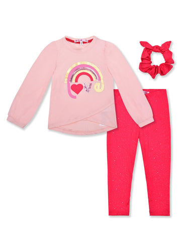 Toddler Girls 2Pc Bunny Legging Set W/Scrunchie