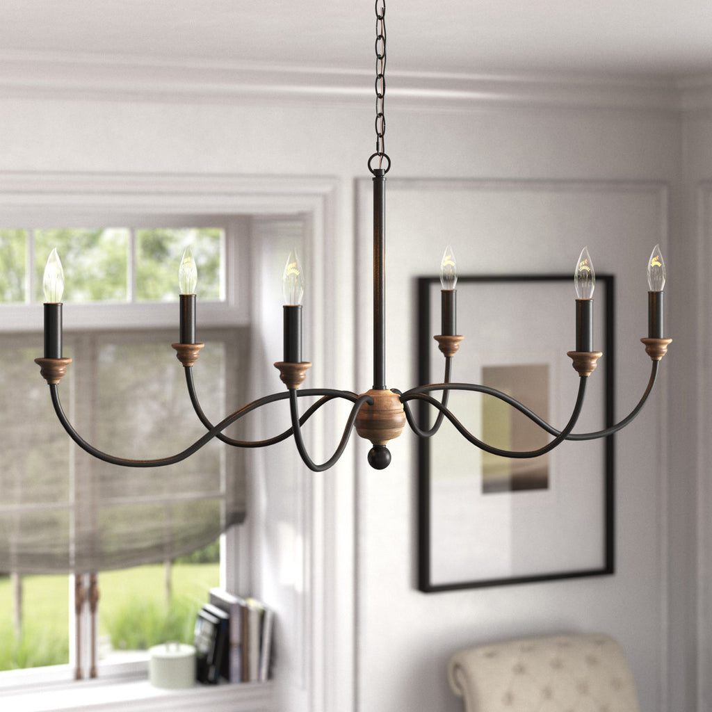 Natchez 6-Light Dimmable Classic / Traditional Chandelier