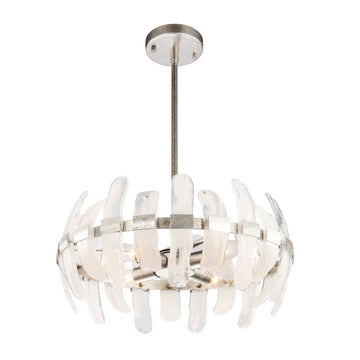 Pierz 4-Light Wagon Wheel Chandelier