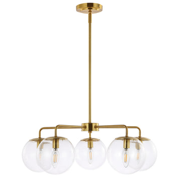 Rattana 5-Light Dimmable Globe Chandelier
