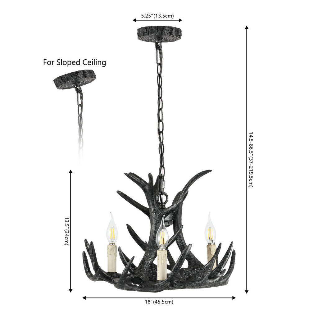 Rohrbach 3-Light LED Tiered Chandelier