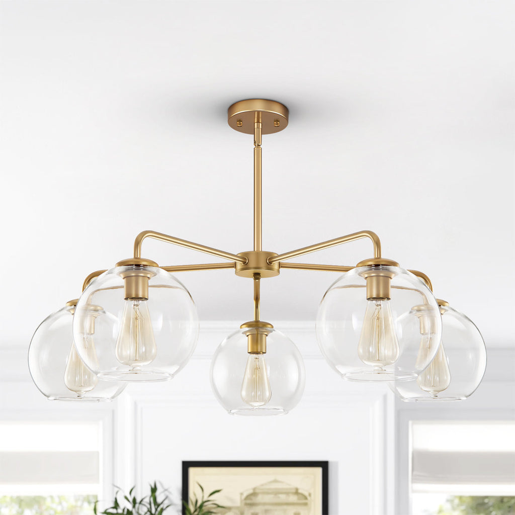 Royelle 4-Light Glass Chandeliers