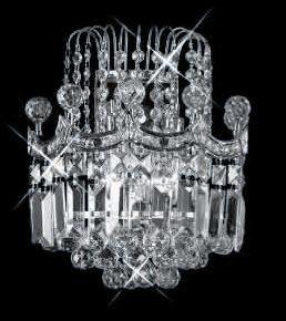 C121-8949W12C By REGENCY - Corona Collection Polished Chrome Finish Wall  Sconces