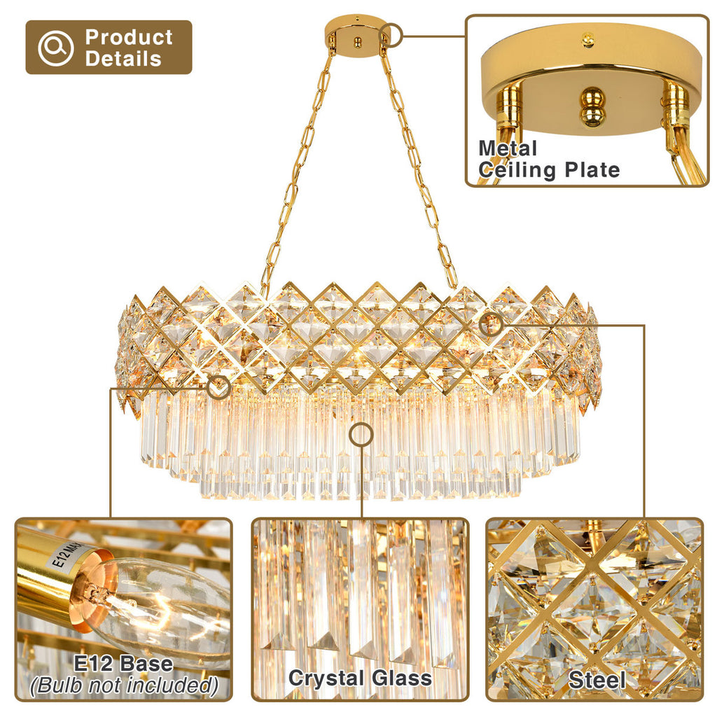 Sieta 8-Light Dimmable Chandelier