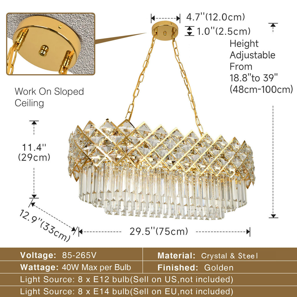 Sieta 8-Light Dimmable Chandelier