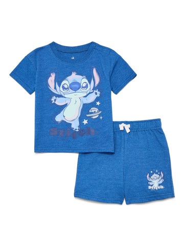 Baby Boys Allover Print Short Sleeve Tee and Shorts Set, 2-Piece