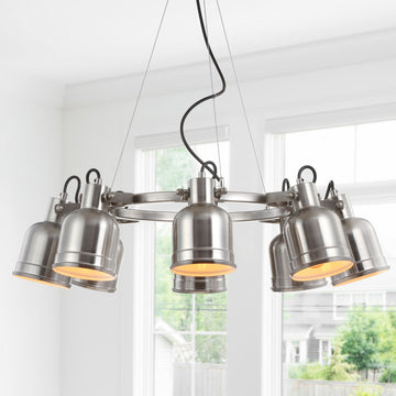 Sydnee 8-Light Wagon Wheel Chandelier